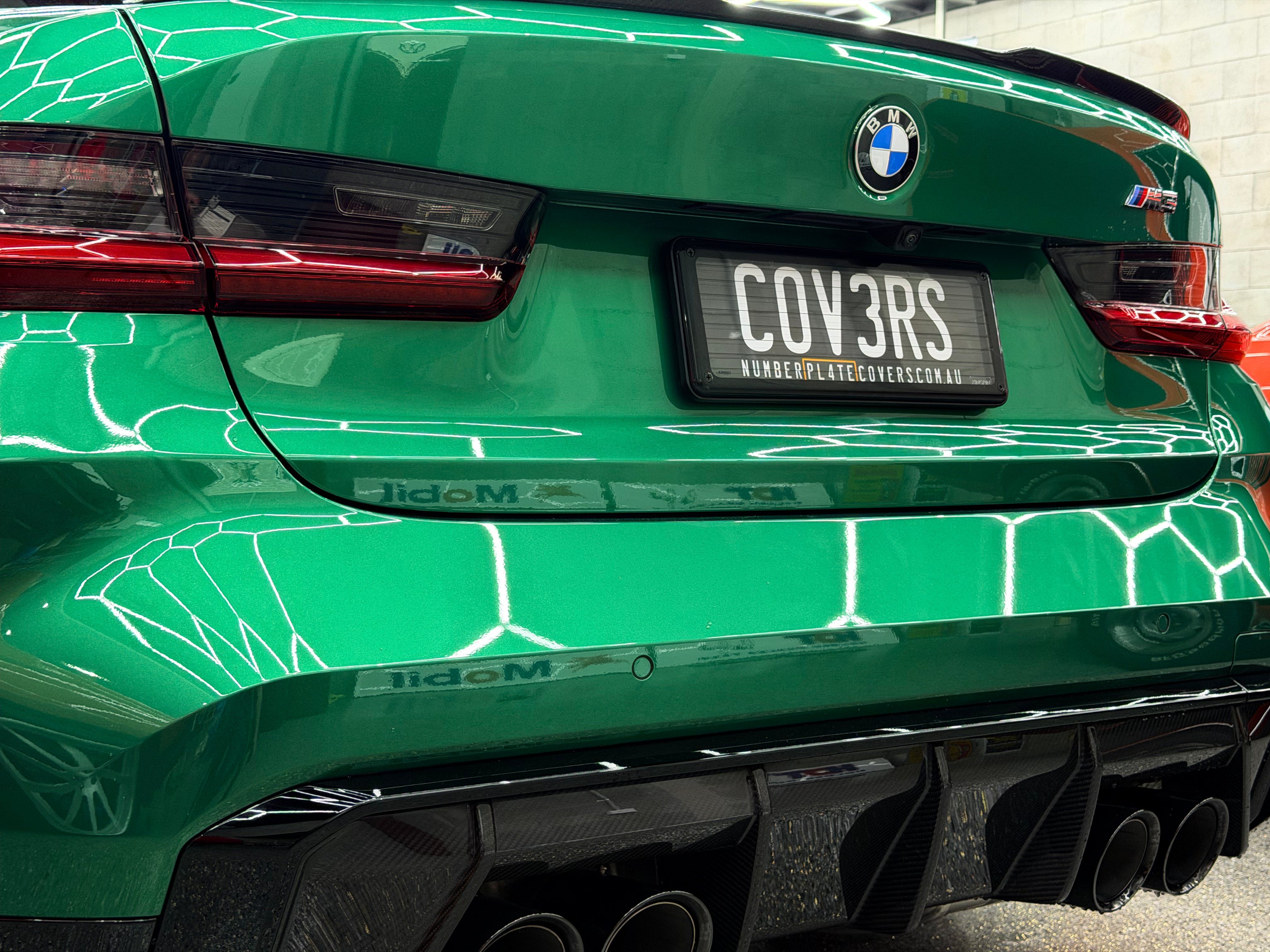 Kingpin Standard Number Plate Covers with Pinstripe