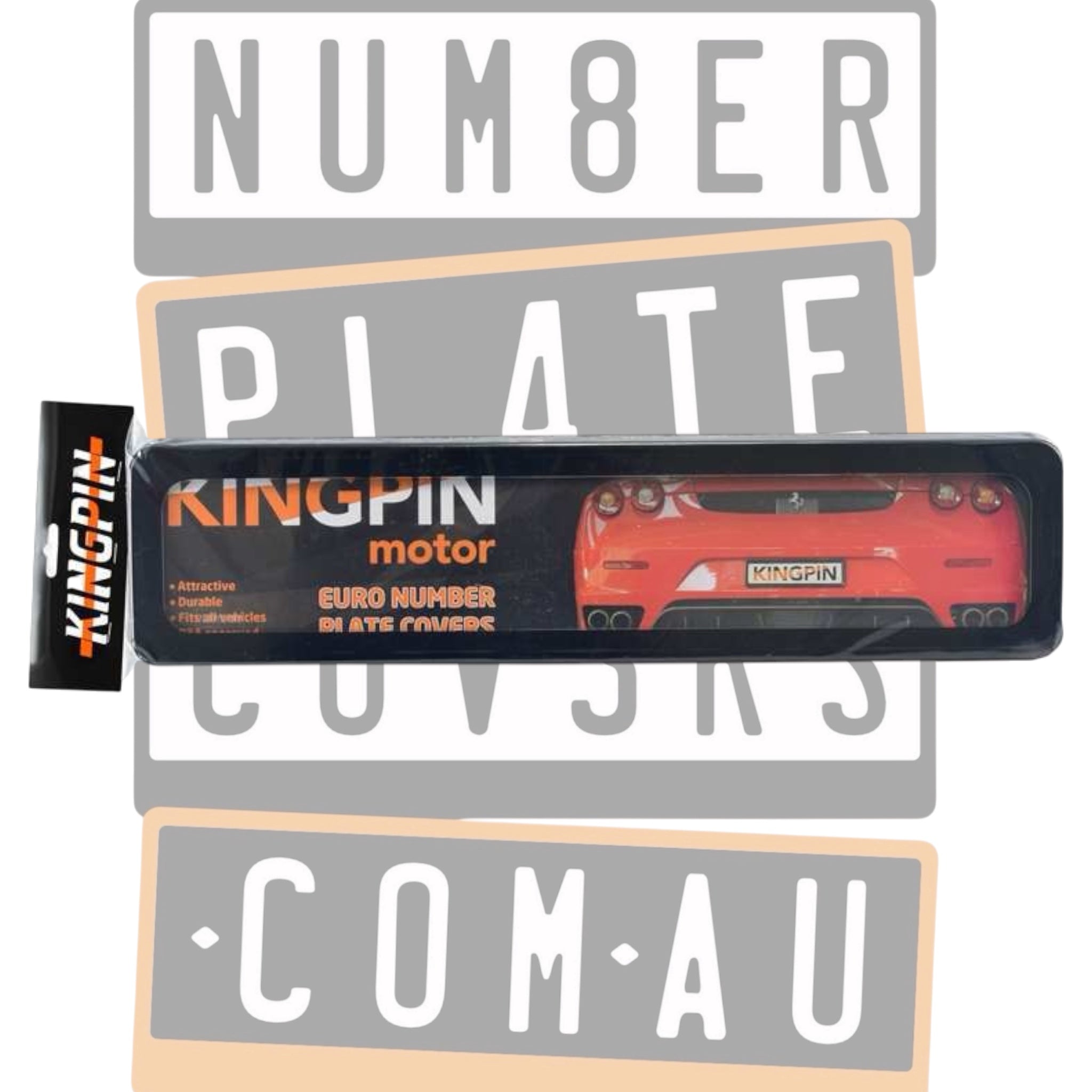 Kingpin Standard Euro Number Plate Covers