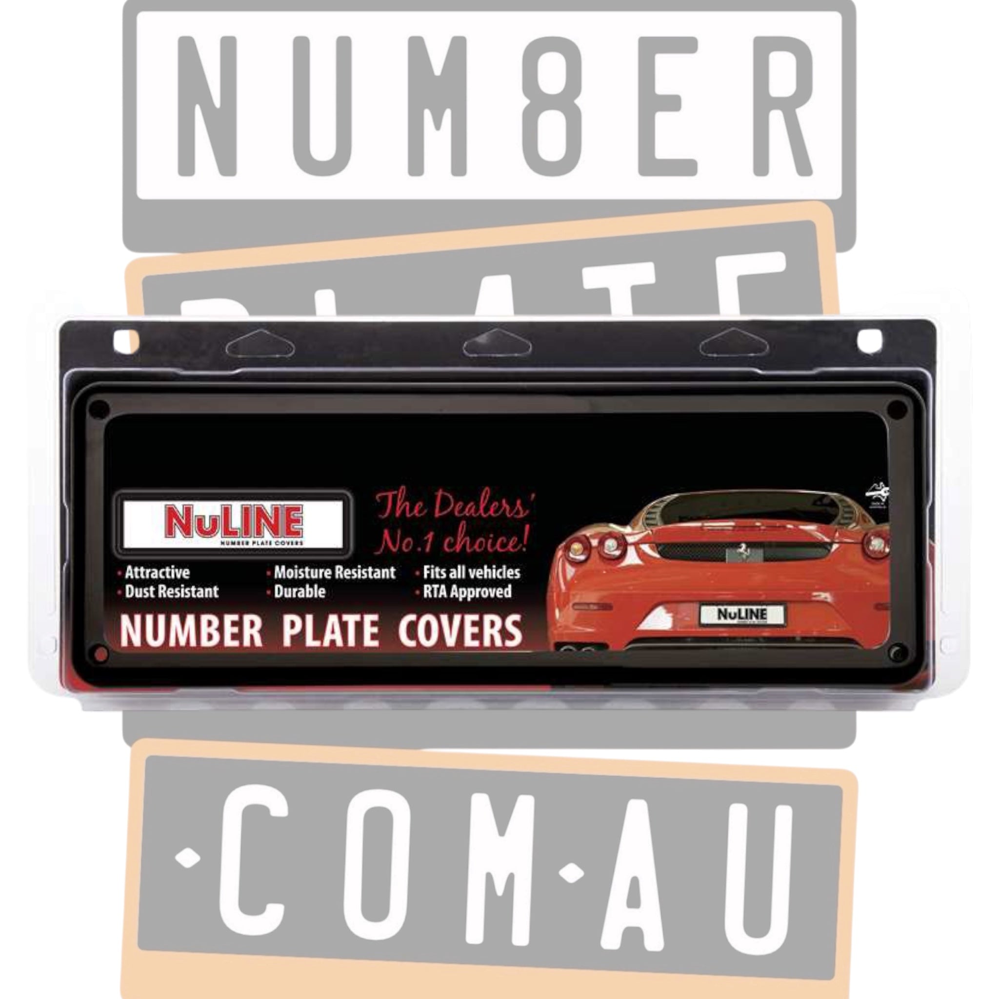 Nuline Standard Number Plate Covers