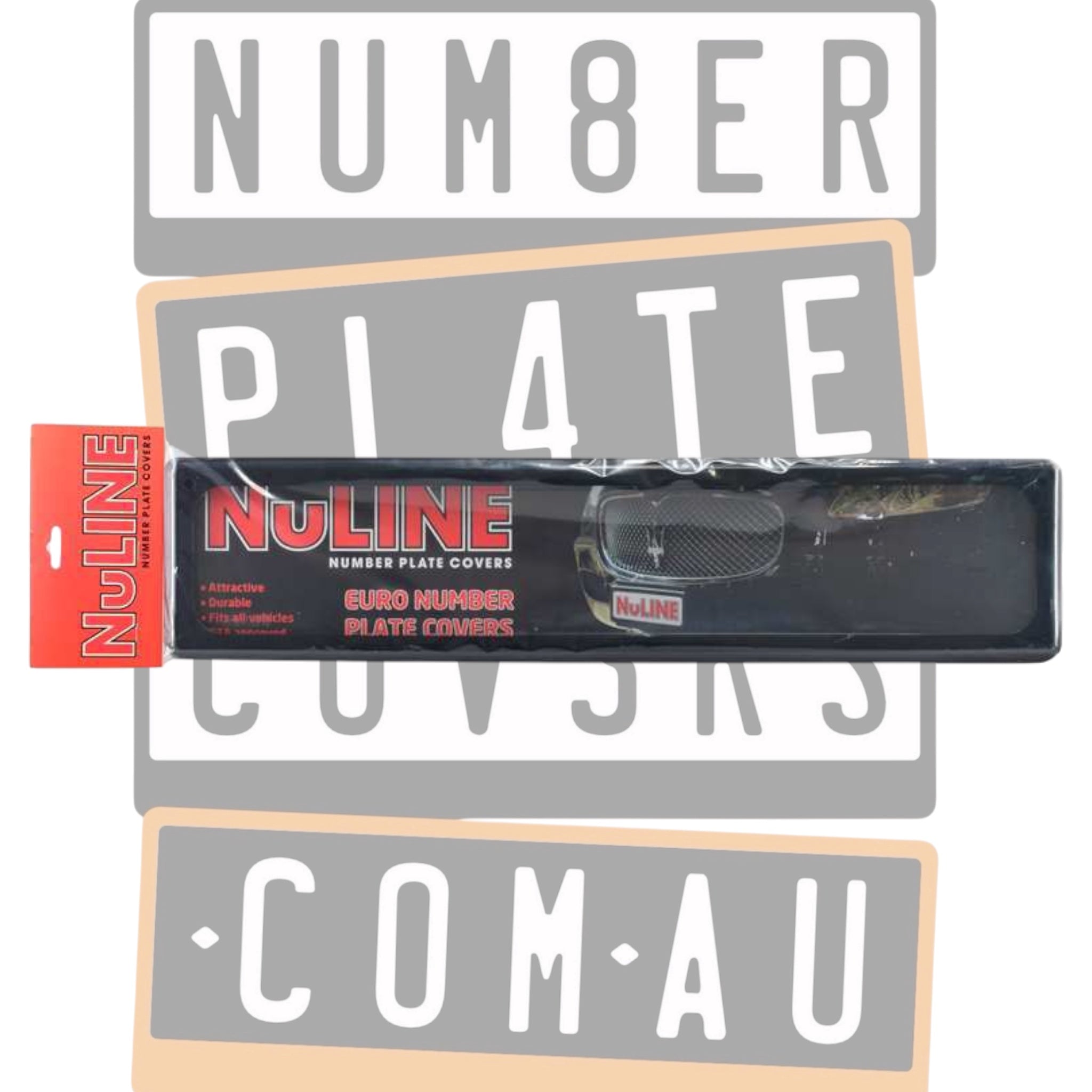 Nuline Standard Euro Number Plate Covers