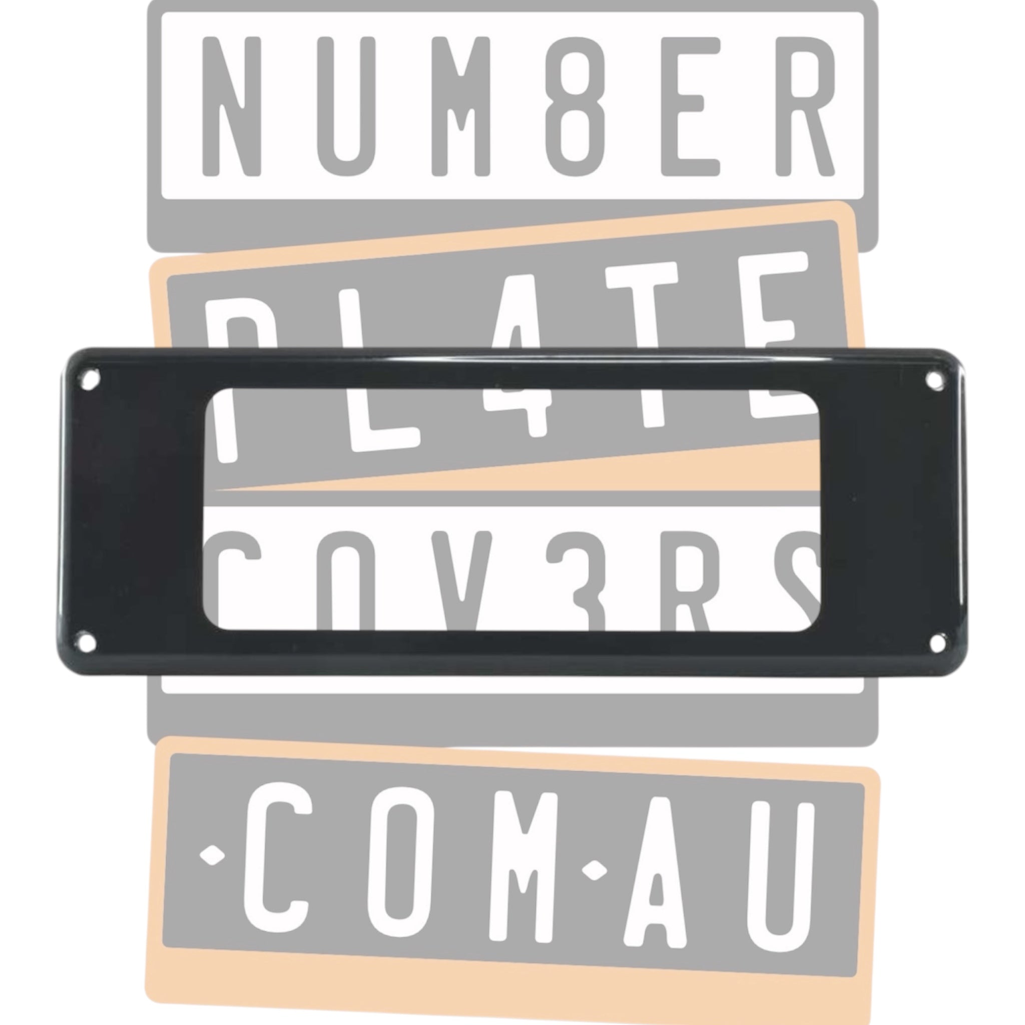 Kingpin 3-4 Digit Standard Number Plate Covers KP24
