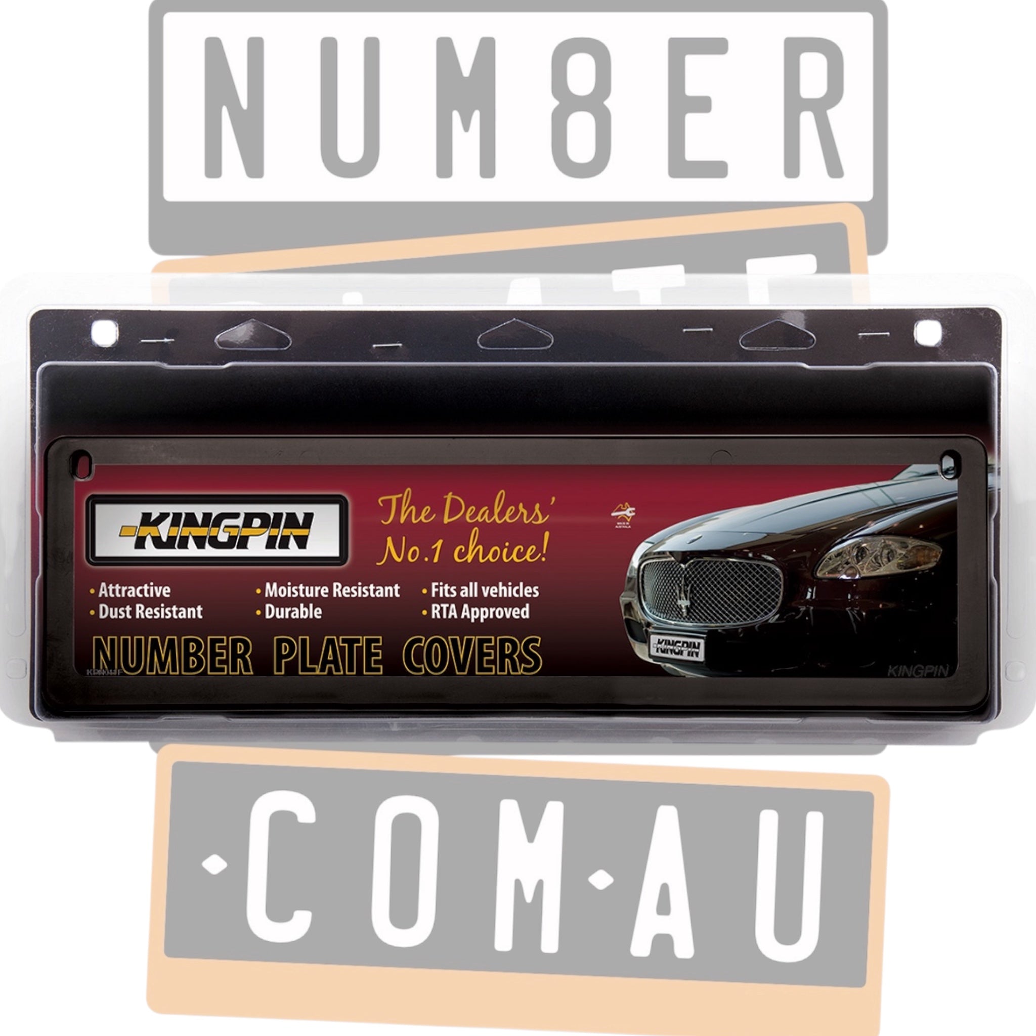Kingpin NSW & SA Premium Number Plate Covers